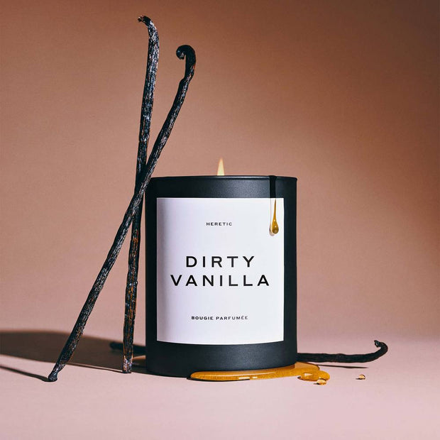 Heretic DIRTY VANILLA candle shot with vanilla pods