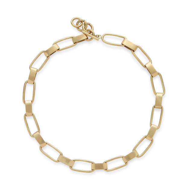 Capsule Collar Necklace - 24k Gold Plated Brass