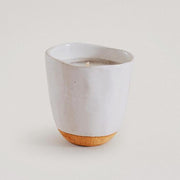 Stoneware Candle - White