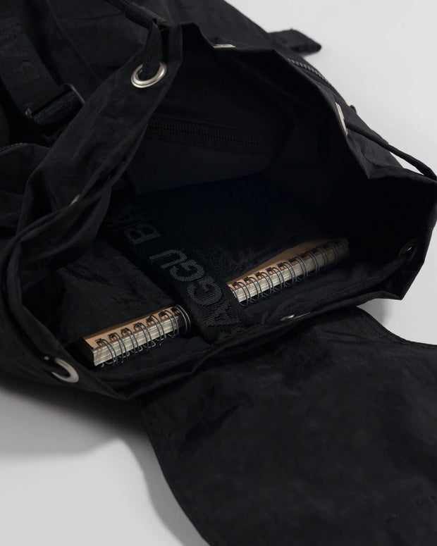 Recycled Nylon Sport Backpack - Black