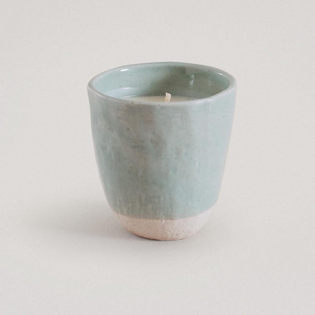 Stoneware Candle - Mint